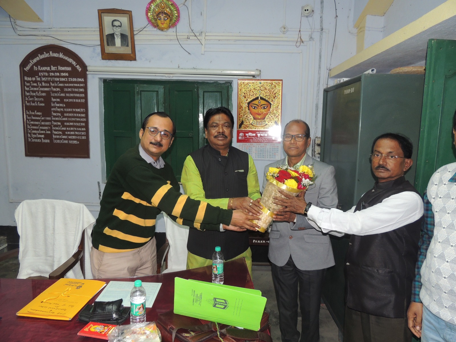 Felicitation of New Principal by Governing Body